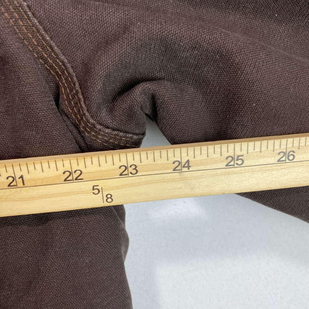 VTG Carhartt RN14806 Coat Mens Medium Brown Duck Canvas Corduroy Collar Jacket - Picture 9 of 12
